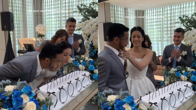 Steve Emmanuel (kanan) menghadiri acara pernikahan adiknya. [Instagram]